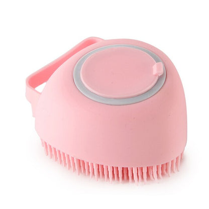 Pet Dog Shampoo Massager Brush Cat Massage Comb Grooming Scrubber Shower Brush for Bathing Short Hair Soft Silicone Brushes